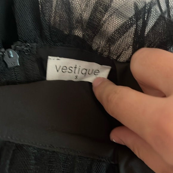 VESTIQUE BLACK TOOL DRESS - Picture 5 of 10